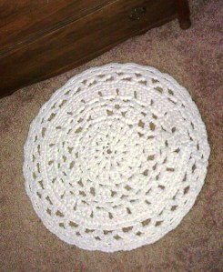Doily rug